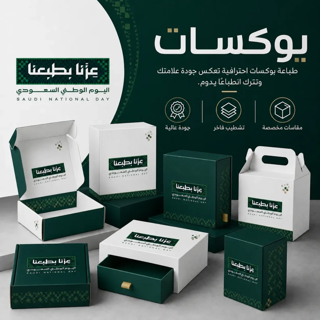بوكسات وعلب طباعة بوكسات اليوم الوطني