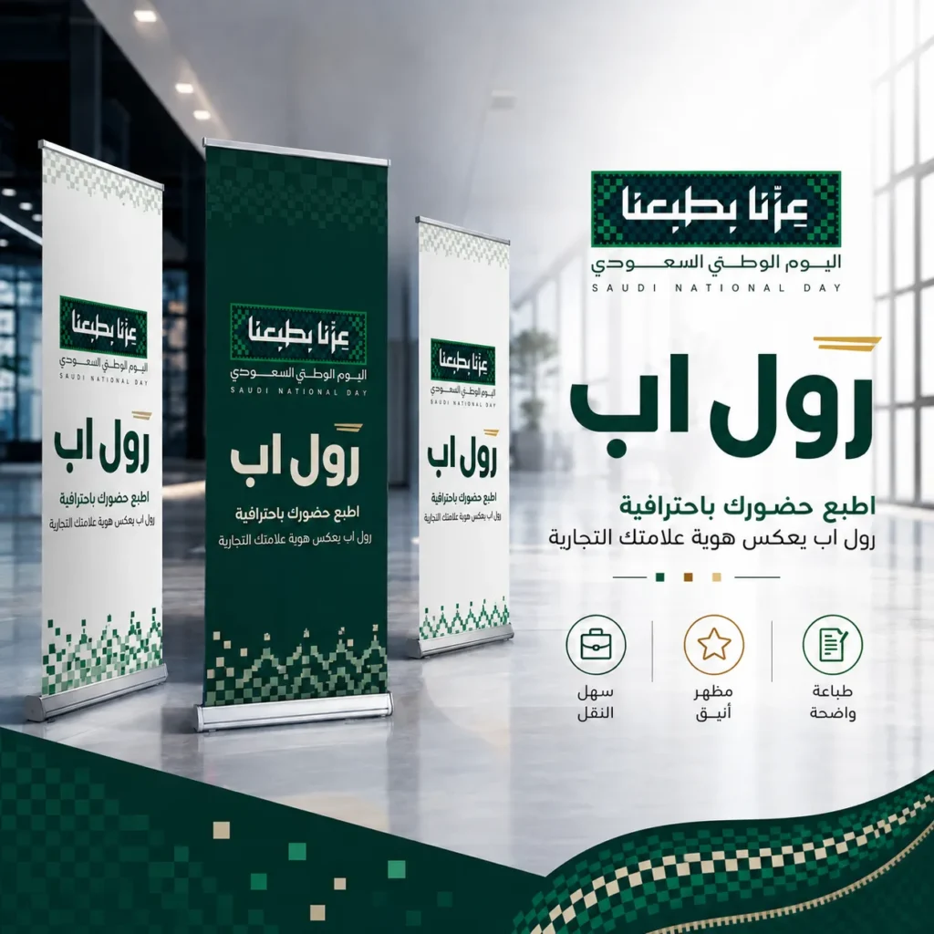 رول اب اليوم الوطني طباعة رول اب مطابع رول اب