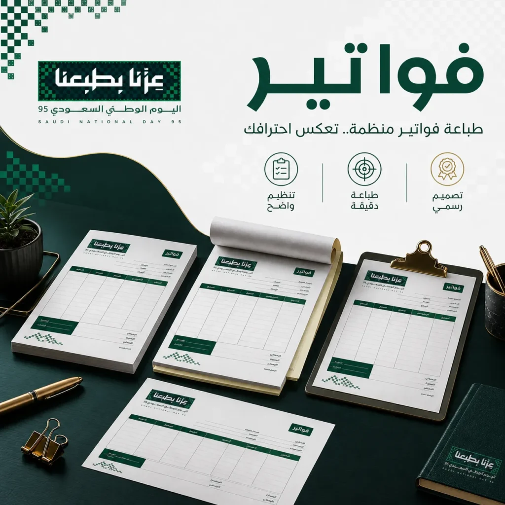 طباعة فواتير, طباعة دفتر فواتير, مطابع فواتير